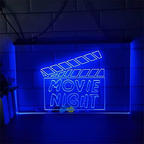 DVTEL film gece Neon burcu Led modelleme ışık aydınlık harfler tabela akrilik Panel Neon dekoratif ışık, 60x40cm otel