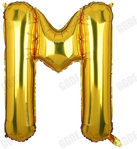40 İnç Büyük Altın Harf Folyo Mylar helyum balonları Doğum Günü Bebek Duş Parti Dekorasyon Alfabe M