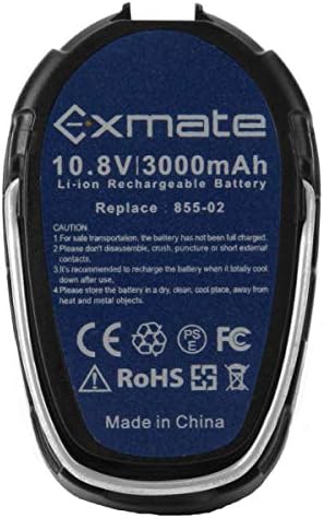 Exmate 2 Paket 10.8 V 3.0 Ah lityum-iyon yedek pil Pil ile Uyumlu Dremel 855-01 855-02 8000-01 8001-01 8001-02 Akülü