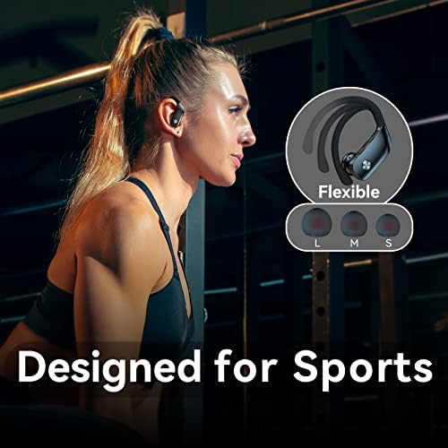 Samsung Galaxy S9 için kablosuz Kulaklıklar Bluetooth Kulaklıklar 48hrs LED Ekranlı Spor Kulaklıklarını Oynatın Kulak