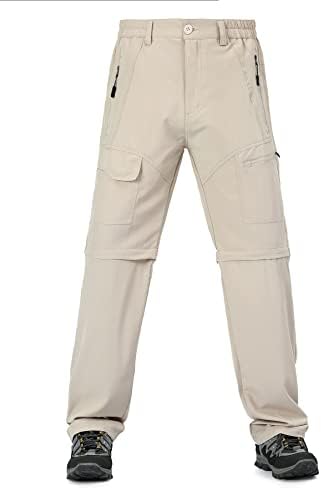 ZooYung erkek Cabrio yürüyüş pantolonu Hızlı Kuru Kargo Pantolon Hafif Taktik Pantolon Açık Balıkçılık Seyahat için