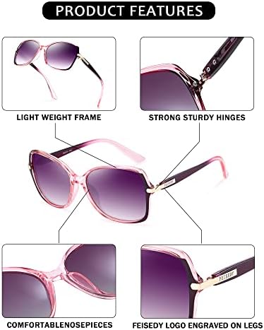 FEISEDY Vintage Kare Polarize Güneş Gözlüğü Moda Cateye Bayanlar Oval Zarif güneş gözlüğü Kadın Erkek B2760