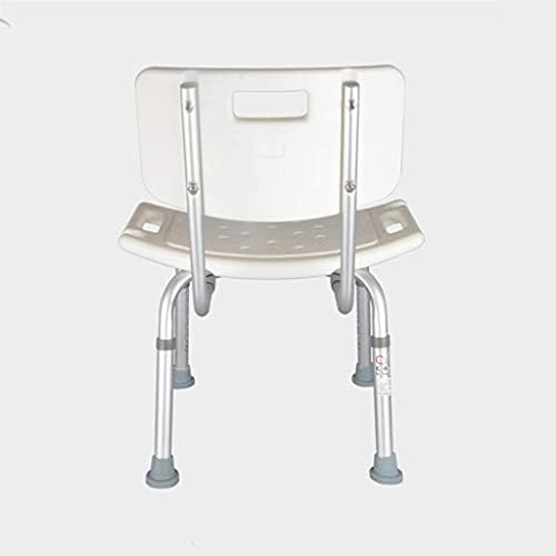 Banyo Tabureleri, Duş Taburesi Banyo Sandalyesi Banyo Koltuğu-Hafif Alüminyum-Taşınabilir-Sırtlıklı-Engelli Yaşlılar