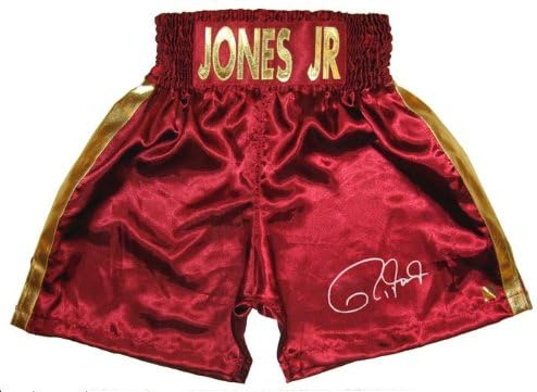 Roy Jones Jr, atık İmzalı Boks Cüppeleri ve Sandıklarında Bordo Sandıklar JONES JR imzaladı