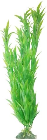 uxcell Plastik Balık Tankı Dekorasyon Su Bitki Çim, 18.5-İnç, Yeşil