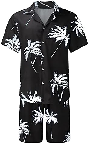 XXVR erkek Rahat Pamuk Kısa Kollu Düğme Aşağı havai gömleği Takım Elbise Yaz İki Parçalı Takım Elbise erkek Ev Giysileri
