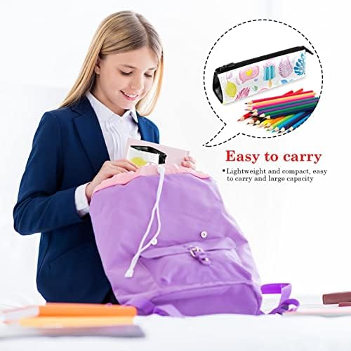 LAIYUHUA Taşınabilir Şık kalem çantası PU deri kalemlik Kompakt Fermuarlı Çanta Kırtasiye Çantası kozmetik çantası