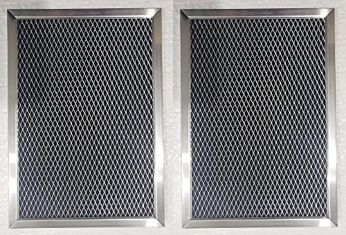 Mikrodalga kömür yedek filtre GE JX81B, WB02X10733 Mikrodalga Filtre 8.7 x 6.23 (2'li Paket)