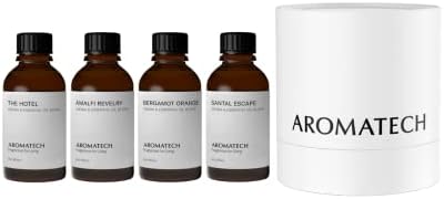 AromaTech Otelin Aromatik Narenciye Seti / Hediye Seti AROMA Yayıcı Uçucu Yağlar Karışımı, Amalfi Şenliği, Bergamot