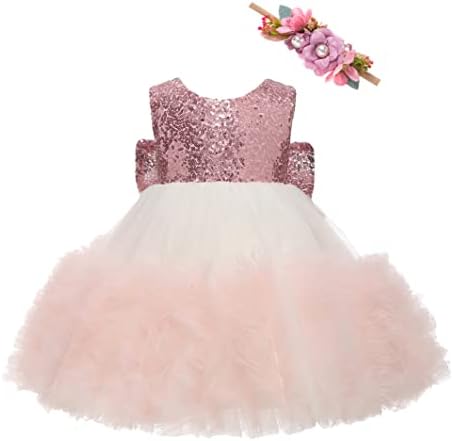 Yay Rüya Dantel Bebek Kız Elbise ile Kafa Bandı Kelebek Çiçek Aplike Düğün Parti Resmi