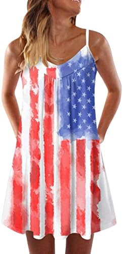 Kadınlar için yazlık Elbiseler 2023 Uzun Kollu Maxi Bağımsızlık Günü için kadın Amerikan 4 Temmuz