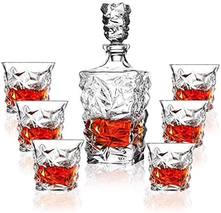 Viski Sürahisi Viski Sürahisi ve Bardak Takımı Viski Sürahisinde Viski, Viski, Burbon, Rom için 4 Sofistike Bardak