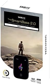 Samvix Tiny Smartbass 2.0 SD Yuvalı 4GB Kosher MP3 Çalar (128 gb'a kadar), C Tipi Şarj Cihazı, Bluetooth, Dokunmatik