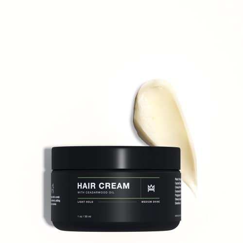 CRVFT Saç Kremi 1oz-Doğal Kaplama + Hafif Tutma-Premium Erkek Tekstüre Edici + Nemlendirici Şekillendirici, Kabarmayı