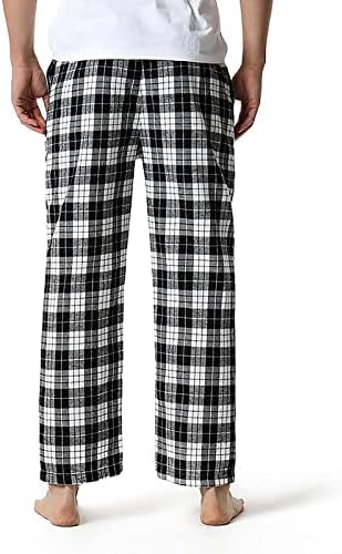 OVERMAL moda erkek rahat ekose gevşek spor ekose pijama pantolon pantolon