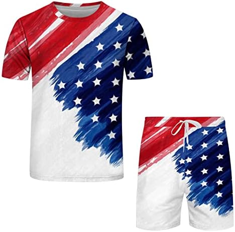 Bmısegm Yaz Büyük Boy T Shirt Erkekler için erkek Bağımsızlık Günü Bayrağı Bahar Yaz Eğlence Spor Slim Fit Ceket erkekler