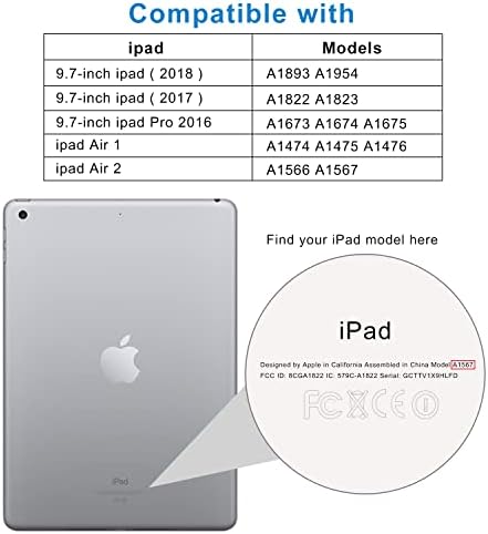 OMOTON [3 Paket] Ekran Koruyucu için iPad 6th Nesil, Temperli Cam Ekran Koruyucu ile Uyumlu Apple iPad 5th Nesil /