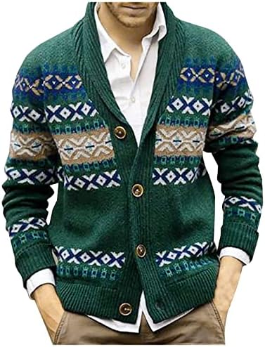 ADSSDQ kışlık ceketler Erkekler İçin, Bahar Açık Ön Ceket Erkekler Rahat Ofis Uzun Kollu Sıcak Düğme Aşağı Kazak Plain13
