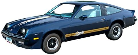Phoenıx Graphıx 1977 1978 1979 Chevrolet Monza Spyder Çıkartma Şeridi Kiti-Siyah / DkMavi / LtMavi