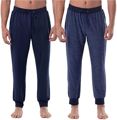 Joseph Abboud erkek Jogger Uyku Pijama dinlenme pantolonu (2'li paket)