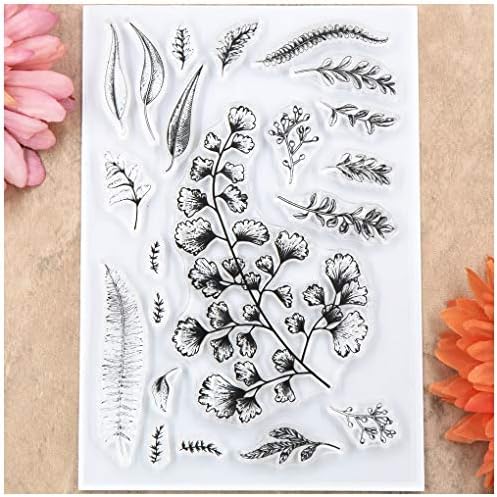 Kwan El Sanatları Yaprakları Temizle Pullar Kart Yapımı için Dekorasyon ve DIY Scrapbooking