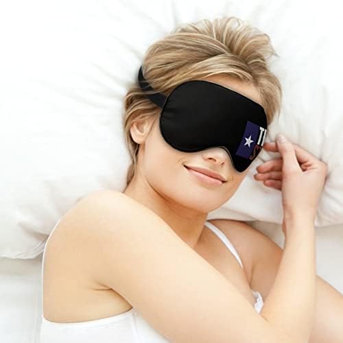 Texas Güçlü Uyku Maskesi Ayarlanabilir Kayış ile Yumuşak Göz Kapağı Karartma Körü Körüne Seyahat Relax Şekerleme