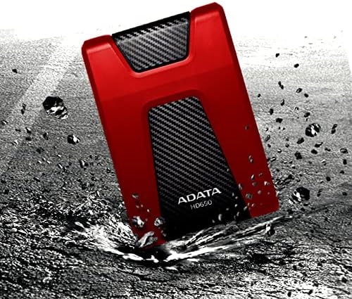 ADATA HD650 2 TB USB 3.1 Darbeye Dayanıklı Harici Sabit Disk, Kırmızı (AHD650-2TU31-CRD)