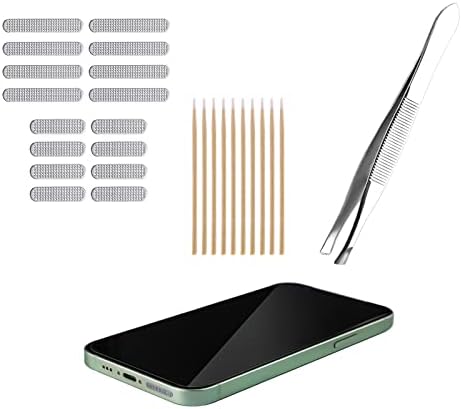 SAVİTA 16 adet Cep Telefonu Toz Geçirmez Net Çıkartmalar, Metal Ultra İnce Anti Toz Örgü Hoparlör Fişleri Sticker