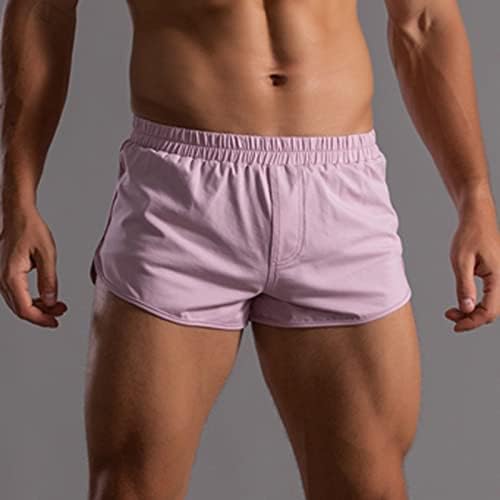 Bmısegm Iç Çamaşırı Erkek Erkek Yaz Düz Renk pamuklu pantolonlar Elastik Bant Gevşek Hızlı Kuru Rahat Spor Dikişsiz