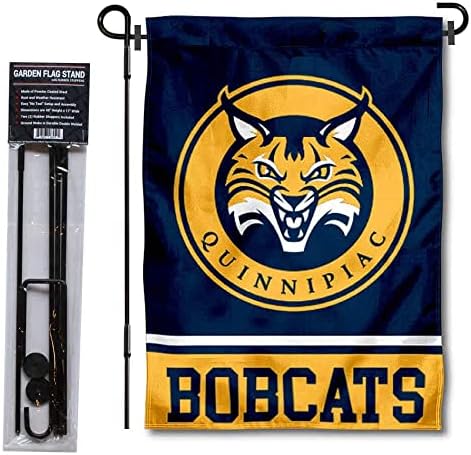Quinnipiac Bobcats Bahçe Bayrağı ve Bayrak Standı direk tutucu Seti
