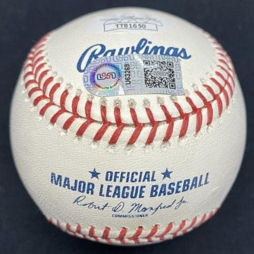 Nolan Arenado MLB Debut 4/27/13 İmzalı Rockies 25 Yıldönümü Logosu Beyzbol JSA İmzalı Beyzbol Topları