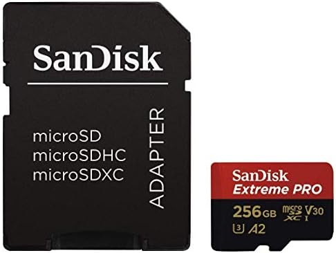 SanDisk 256GB microSDXC Extreme Pro Hafıza Kartı (2'li Paket) GoPro Hero8 Siyah, Max 360 Aksiyon Kamerası ile çalışır