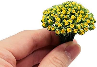 100 adet Yapay Gül Dut Kağıdı Çiçek Karalama Defteri Craft Düğün Buket DIY Mini Küçük Minyatür Sahte Gül Yıldönümü