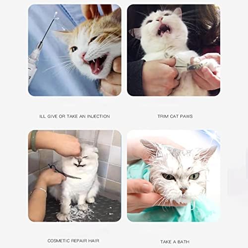 Owlıke Kedi Ayarlanabilir Hood Nefes Yavru Anti-Bite Durdurma Isırma Çiğneme için Kedi Bakım Banyo
