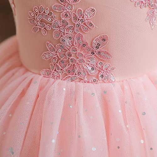 NNJXD Bebek Kız Prenses Elbise İlmek Sequins Elbiseler