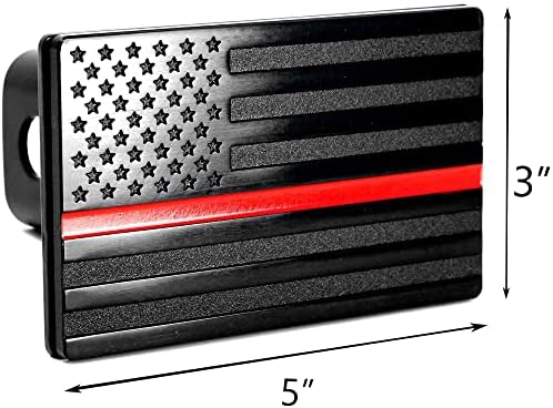 IZTOSS Metal römork bağı Kapakları için Uygun 2 Alıcıları ABD Amerikan Bayrağı Krom Amblemi römork bağı Kapak Kamyon