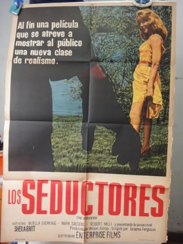 Orijinal Arjantin Film Afişi Baştan Çıkarıcılar Los Seductores Nuella Dierking Graeme Ferguson