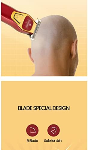 FZZDP Güçlü Profesyonel Saç Düzeltici Erkekler 0MM Elektrikli Kesme Şarj Edilebilir Berber Saç Kesimi Makinesi Sakal
