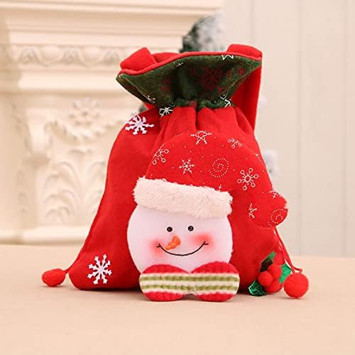 XIOS 2022 Noel Bebek Çantaları Şeker Torbaları Şenlikli İpli Çanta Hediyeler Santa çocuk Dolgu Konteyner Çanta Olay