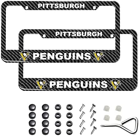 Plaka çerçevesi için Uyumlu Pittsburgh Penguins, Karbon Fiber