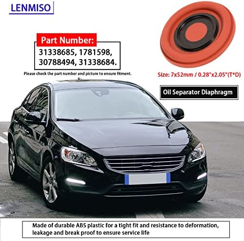 LENMISO yağ filtresi Diyafram ile uyumlu Volvo C30 C70 S40 S60 V50 V60 XC60 XC70 Değiştirin 31338685