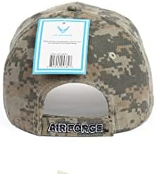 Ashen Fane ABD Askeri Hava Kuvvetleri Resmi Lisanslı Premium 6 Panel Ayarlanabilir Veteran beyzbol şapkası