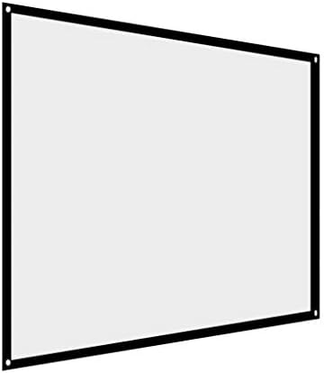 Yok Projeksiyon 60-100 İnç Taşınabilir Katlanabilir Kırışık Olmayan Beyaz Projektör Perdesi Projeksiyon Ekranı 4:3