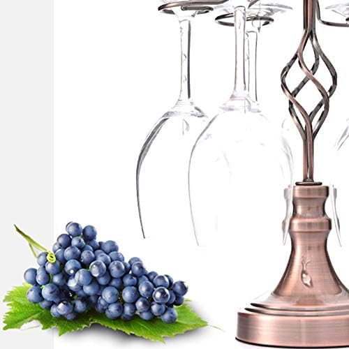 NBSXR - şarap bardağı Tutucu, Restoran Şarap dolabı Dekorasyon, Spiral Rulman Dönen Bardak Tutucu, Tutabilir 6 şarap