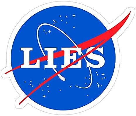 NASA Yalan, Düz Toprak çıkartma-Etiket Grafiği-Otomatik, Duvar, Dizüstü Bilgisayar, Hücre, Pencereler için Kamyon