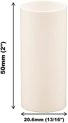 Yaratıcı Hobiler 2 İnç Boyunda Krem Plastik Mum Kollu Avize Soket Kapakları - 6 Set-Mumluk Tabanı