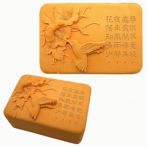 Asya Hummingbird & Bahar Şiir - 2D Sabun / Mum / Polimer / Kil / Soğuk Porselen Silikon Kalıp