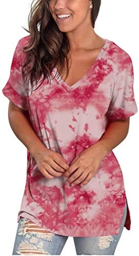 Kadınlar için bluzlar, Kadınlar için üst T-Shirt Kısa Kollu Açık Gevşek Rahat T-Shirt Spandex Kadın