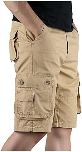 Nyybw erkek Kargo Şort Rahat Fit Askeri spor pantolonları Jogger Sweatpants İpli Açık Şort Cepler ile