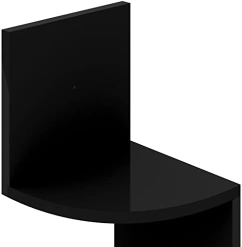 SKM Duvar Köşe Rafı Parlak Siyah 7.5x7.5 x48. 4 Sunta